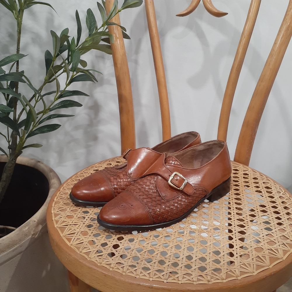 Elegant Brown Leather Women's Shoes